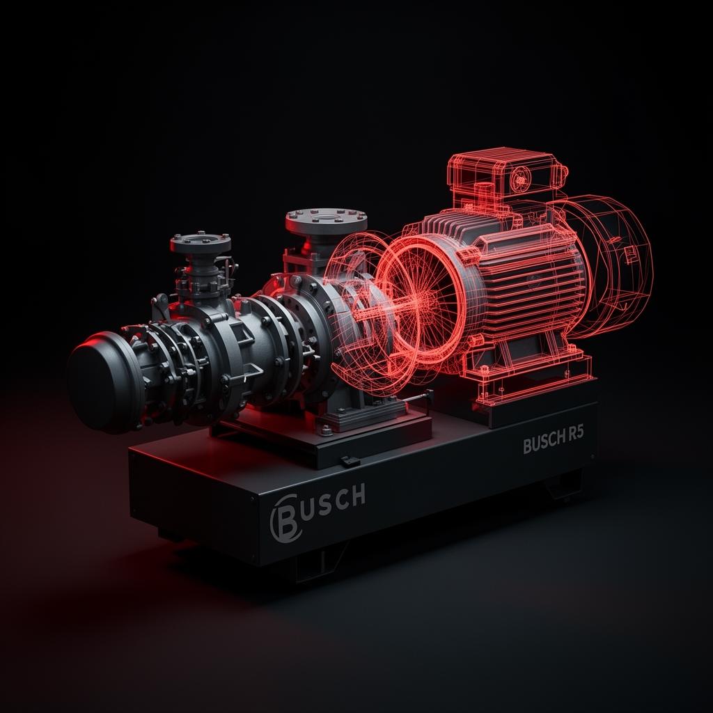 Bomba Busch R5 con gemelo digital